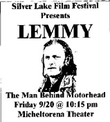 Peter Sempels film on Lemmy mad...